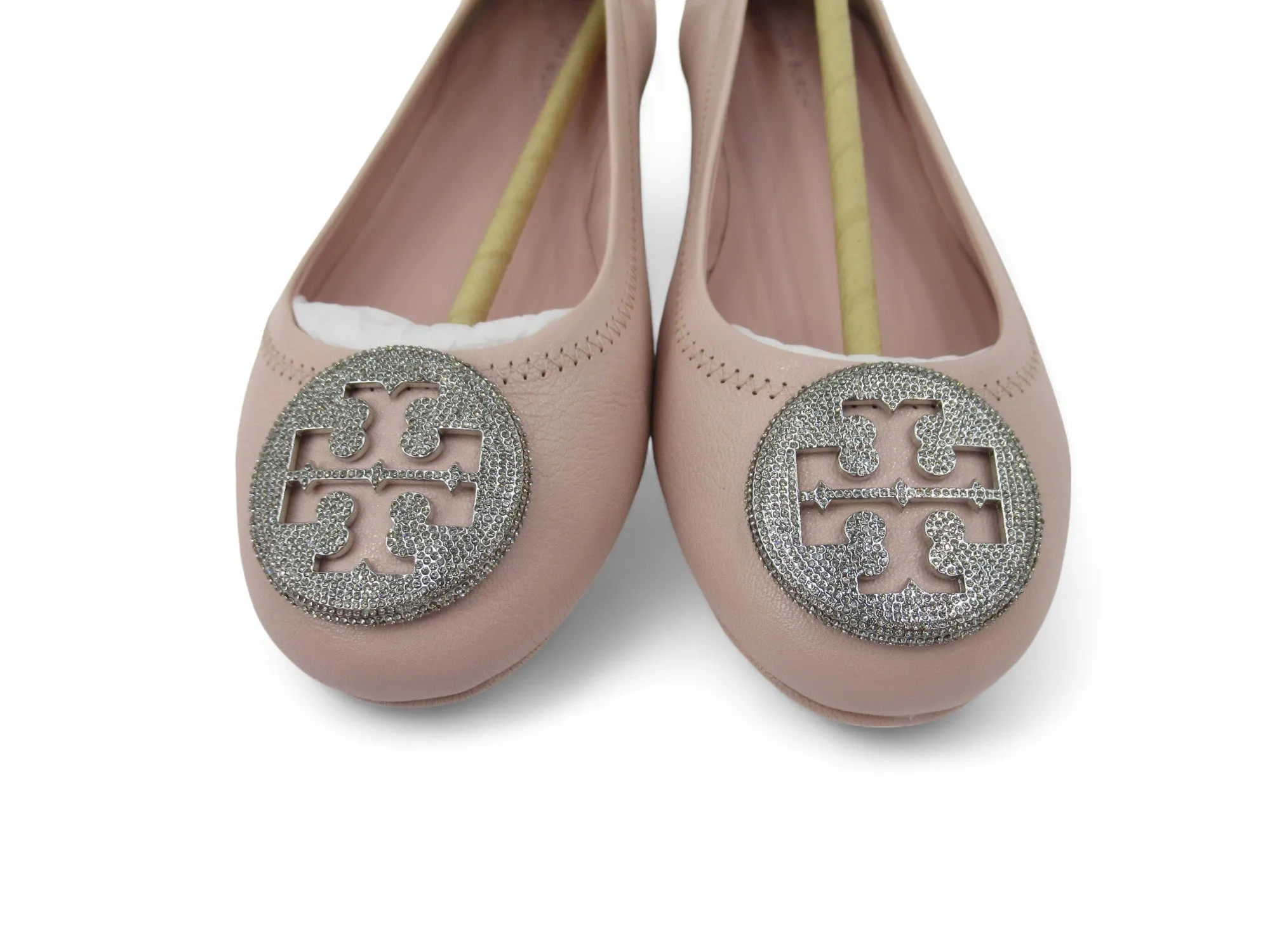 Tory Burch UK 4.5 Pink Glitter Ballet Flat Shoes Womenswear | Preloved