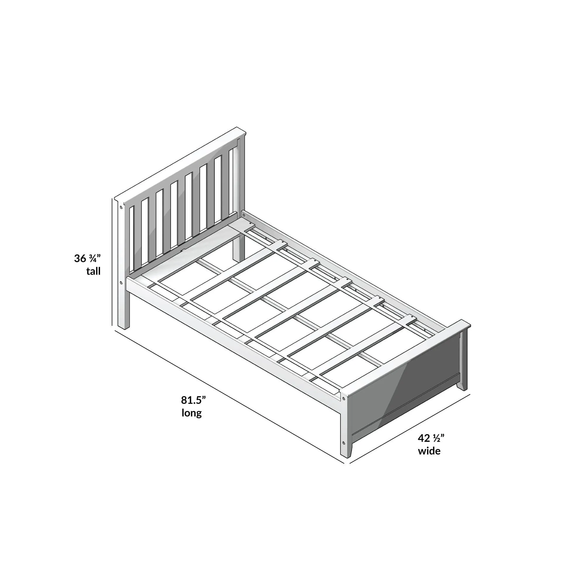 Twin Slatted Bed