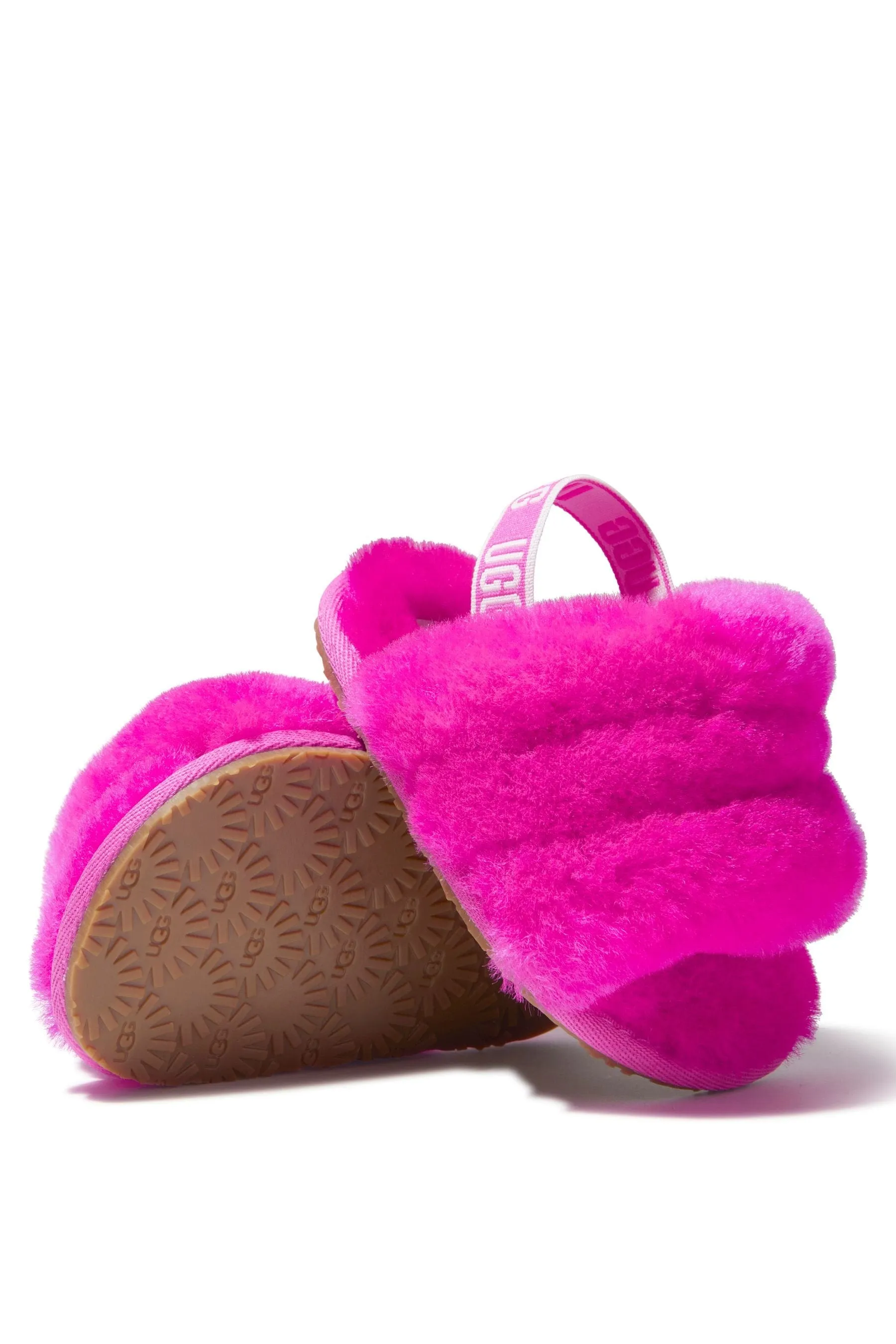 UGG Baby Girls Fluff Yeah Slides And Blanket Gift Set