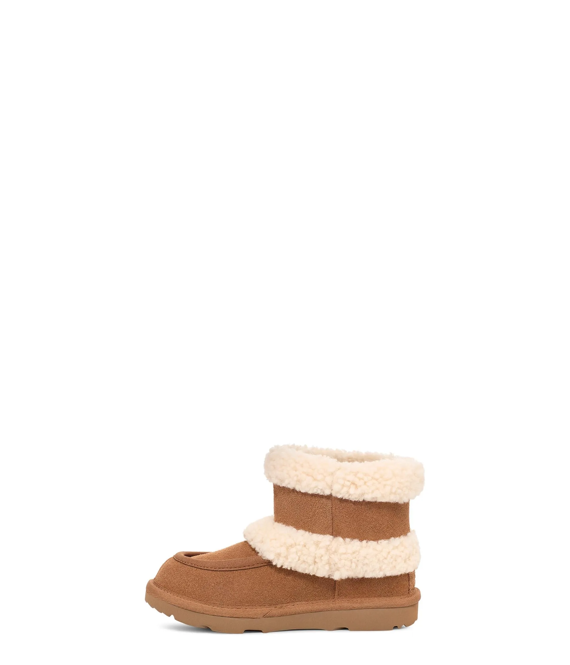 UGG Unisex-Child Ultra Mini Ugg Fluff Boot, Chestnut Little Kid