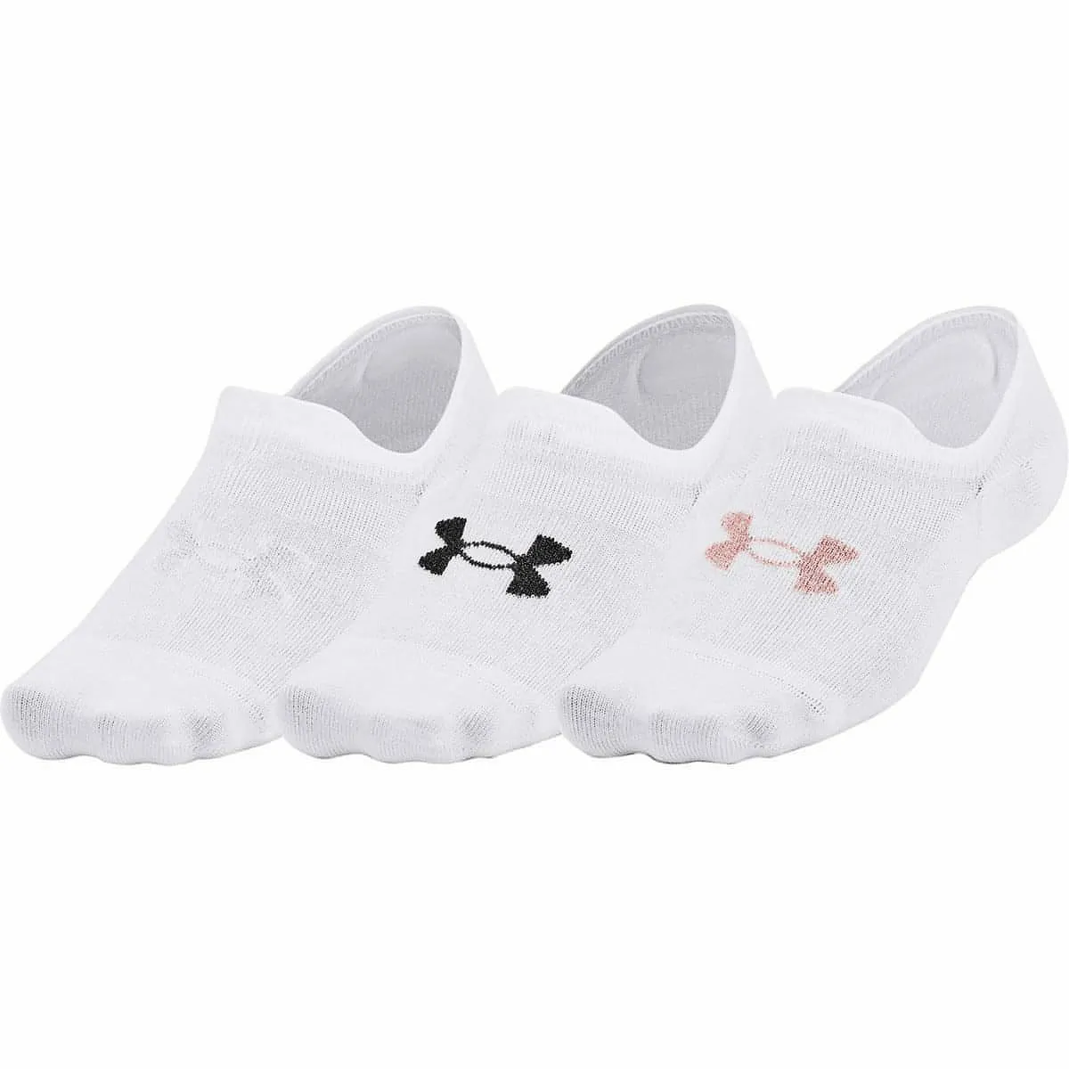 Under Armour Essential (3 Pack) Ultra Low Socks - White