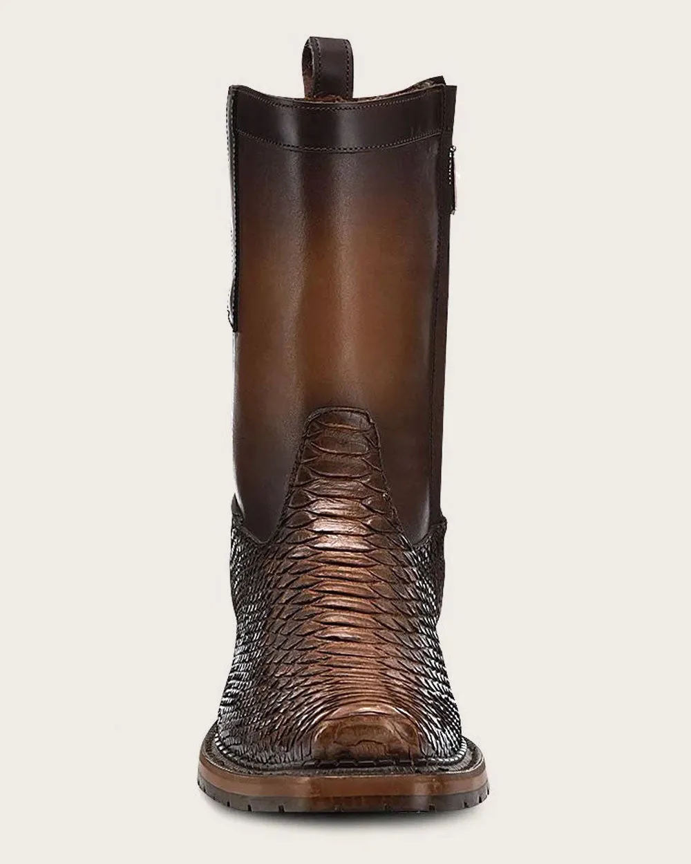 Urban honey brown exotic boot