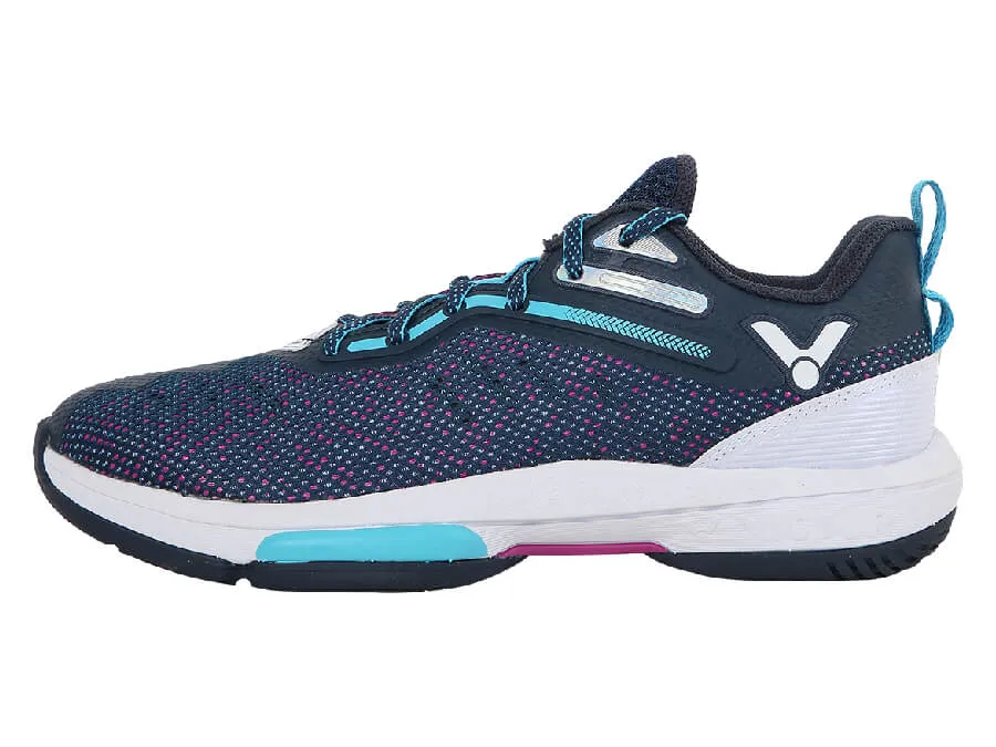 Victor P9600-BJ Wide Badminton Shoes (Blue Wing Teal/Purple)