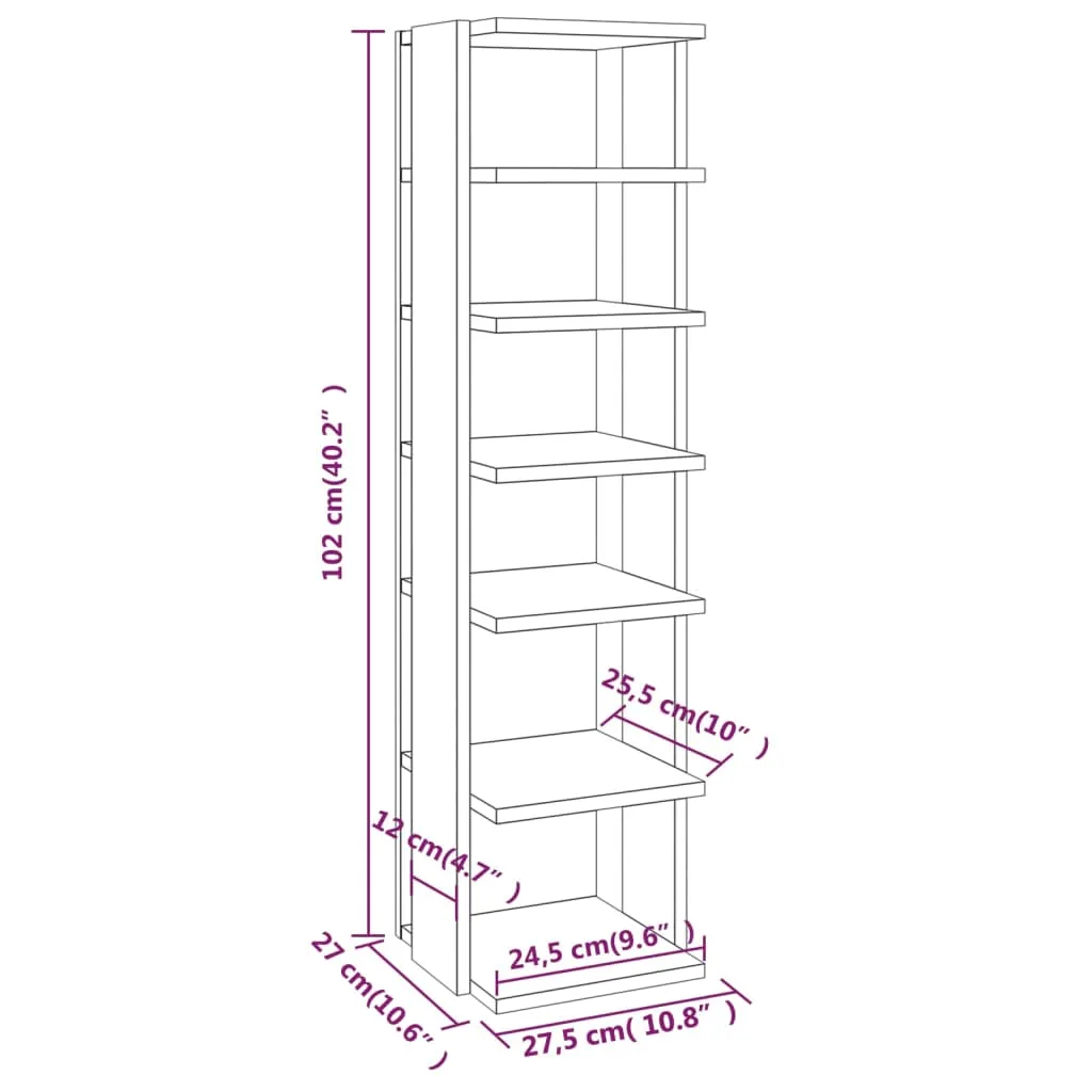 vidaXL Shoe Cabinets 2 pcs Sonoma Oak 27.5x27x102 cm