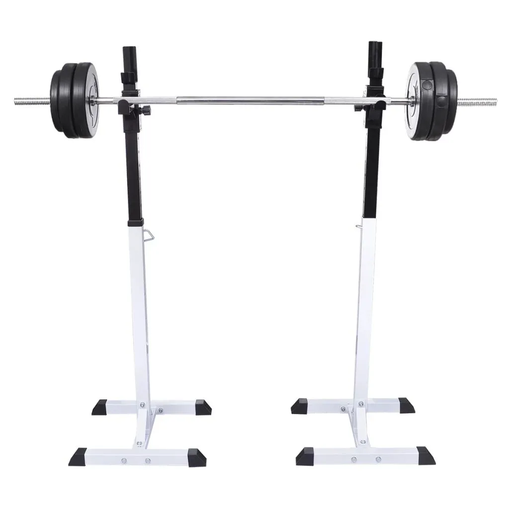 vidaXL Squat Barbell Rack Set