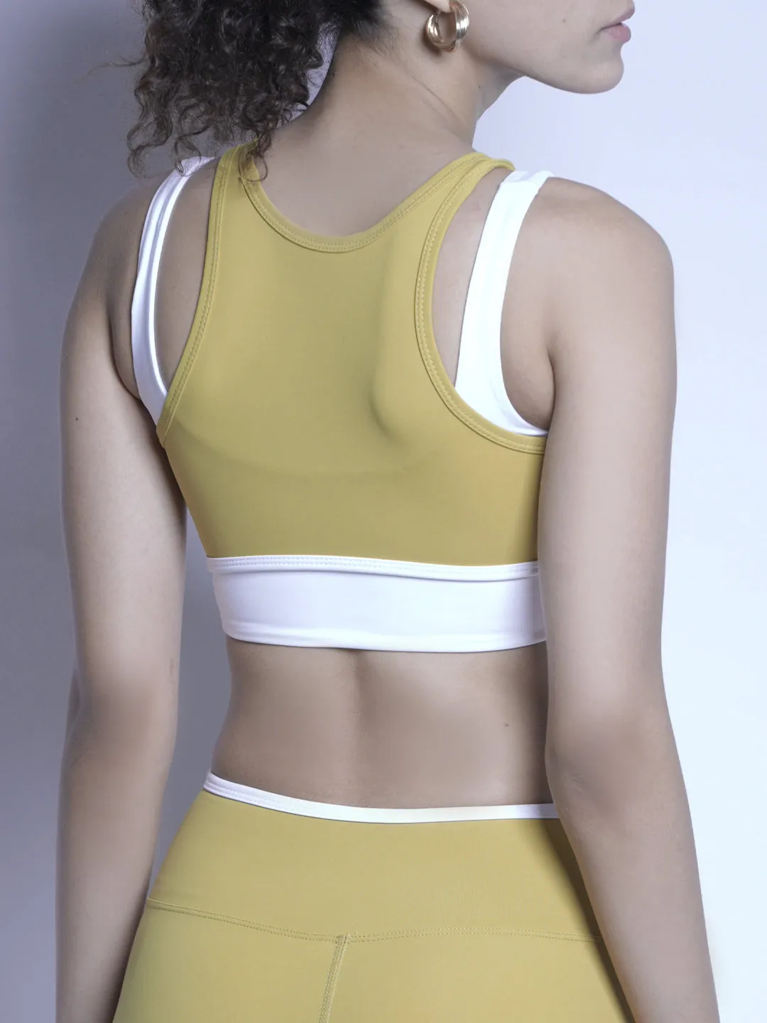 Vivid Luxe Sports Bra - Zest Yellow