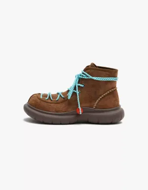 Wide Toe Box Suede Handmade Winter Snow Boots